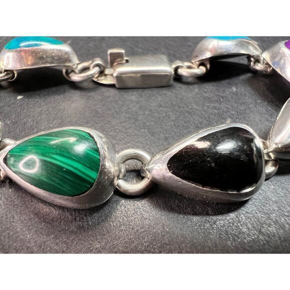 Vintage Taxco Mexico Sterling silver bracelet - Picture 13 of 16